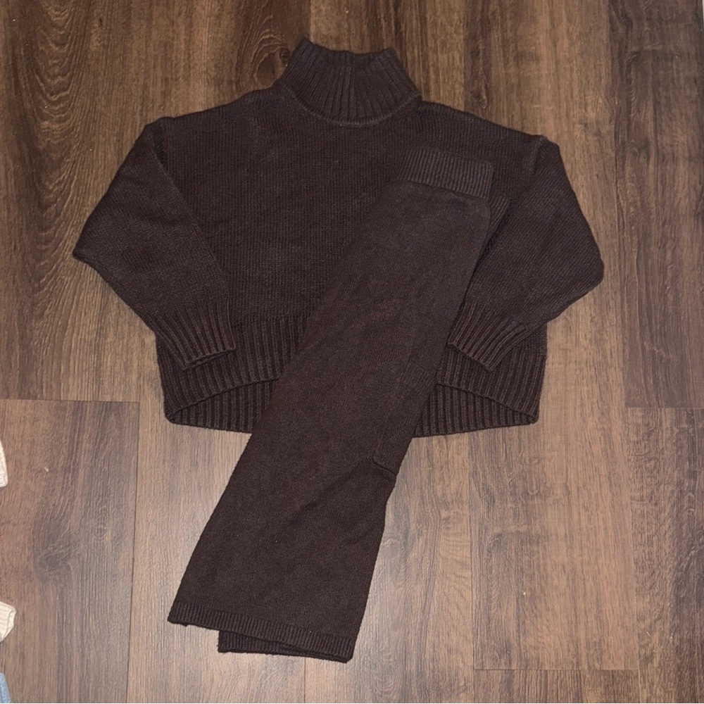 Gap Brown Turtleneck cozy Sweater set